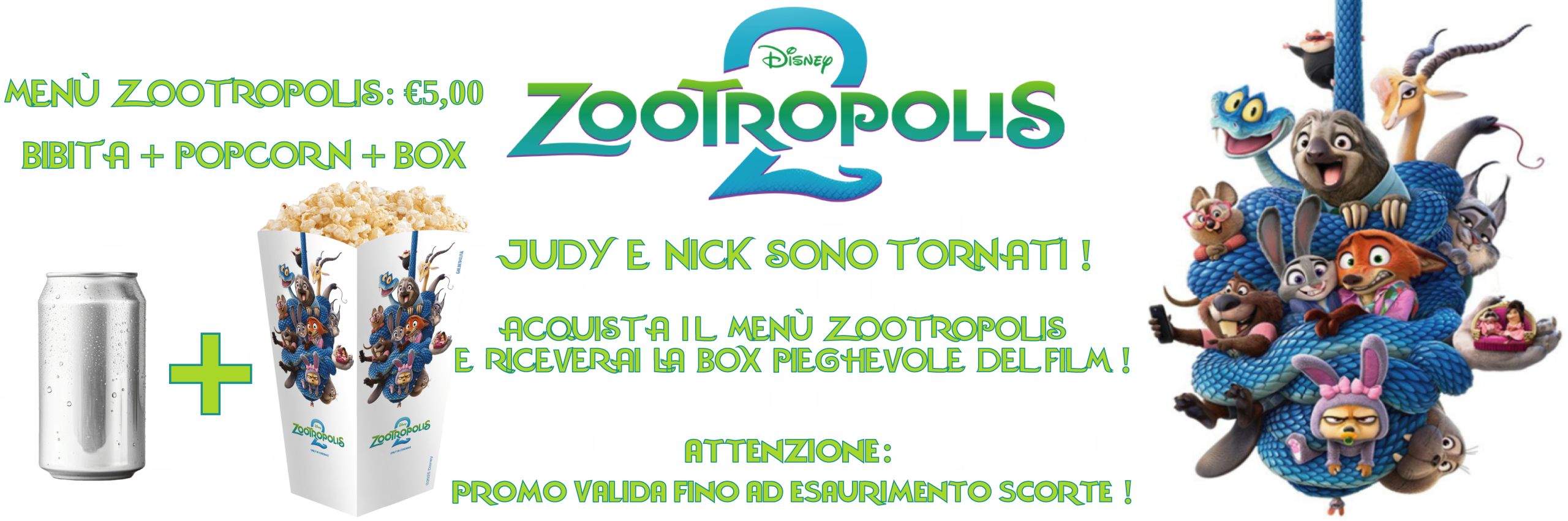 Zootropolis 2 + PROMO MENÙ ZOOTROPOLIS